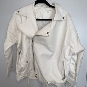 White leather jacket